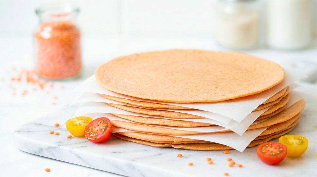 tortillas lenteja roja